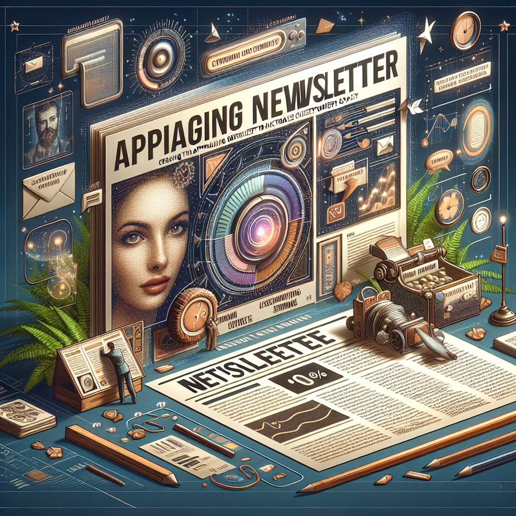 newsletter  and title: Δημιουργία ελκυστικού newsletter για την αύξηση της αφοσίωσης πελατών